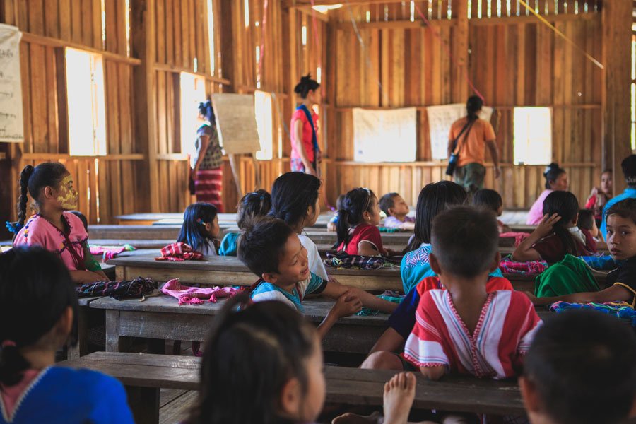 Children in the classroom